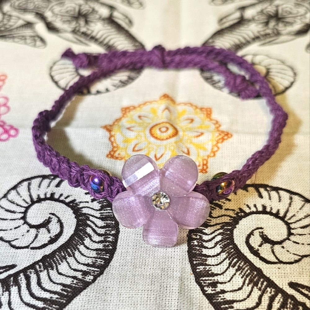 New Purple Floral Bracelet